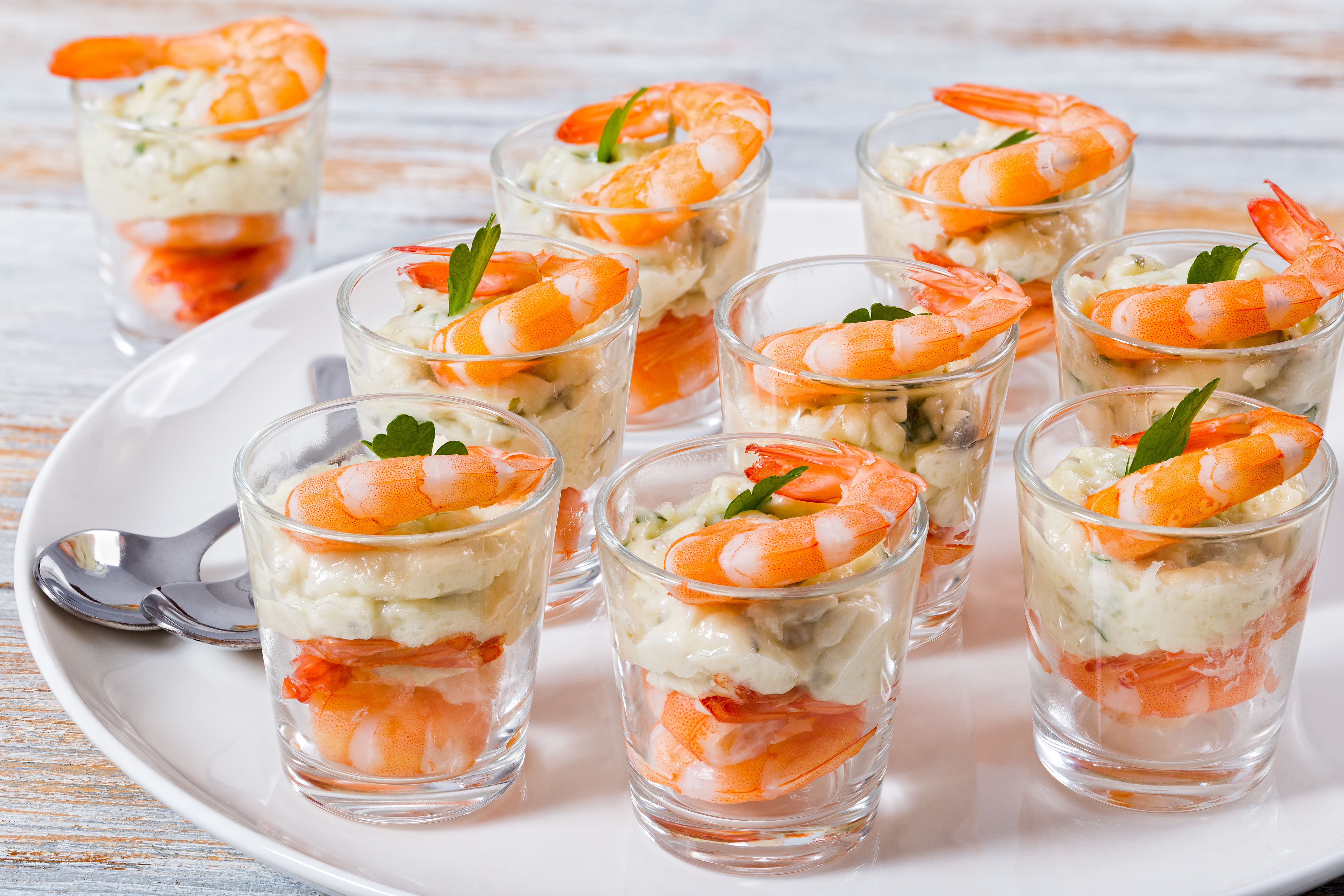 verrine crevettes et chenin